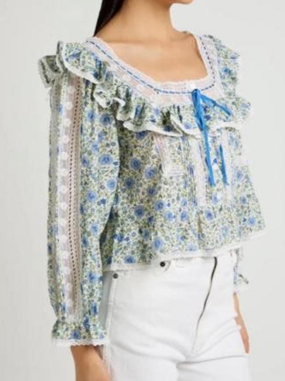 Anthropologie Rixo Floral Cotton Blouse